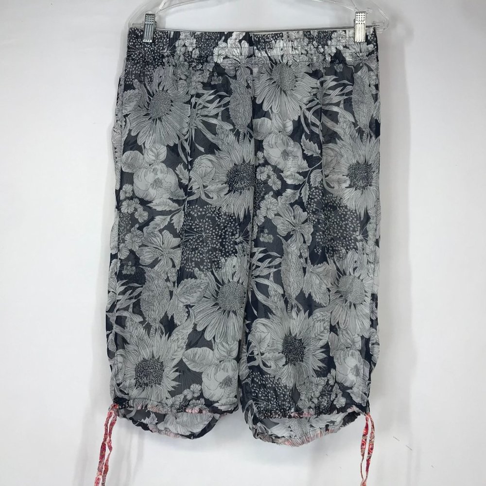 Liberty of London Blue Swim Coverup with Floral Design